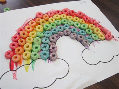 Fruit Loop Rainbow Printable Template